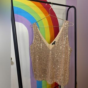 Sleeveless Rose Gold Top | ShineStar